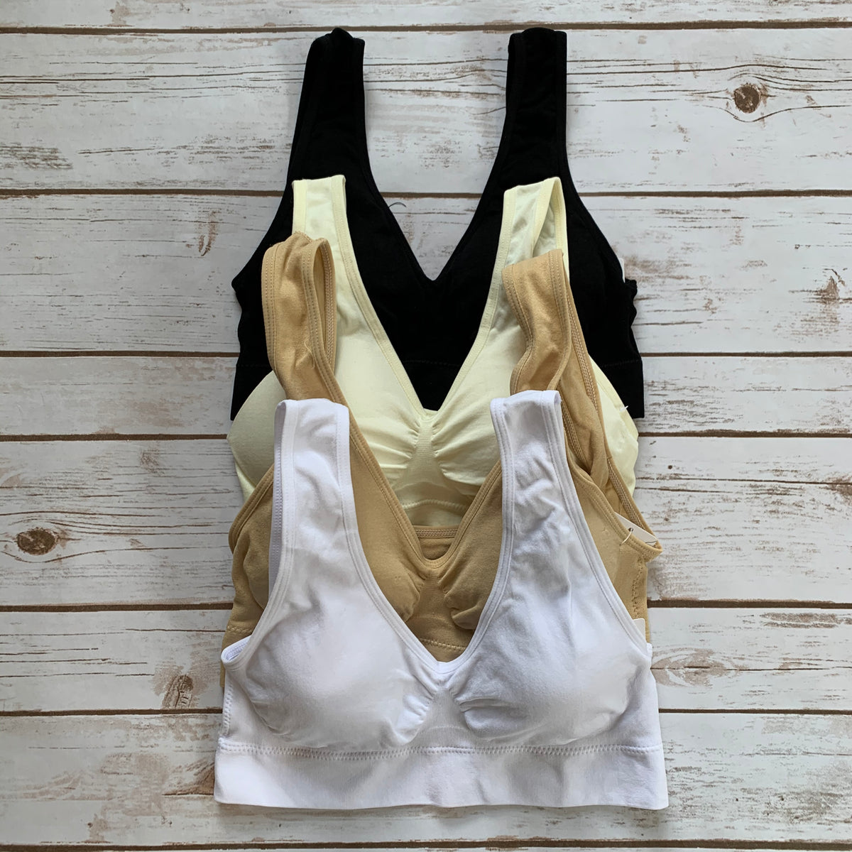 Seamless Bra with Thick Straps Why Not Boutique