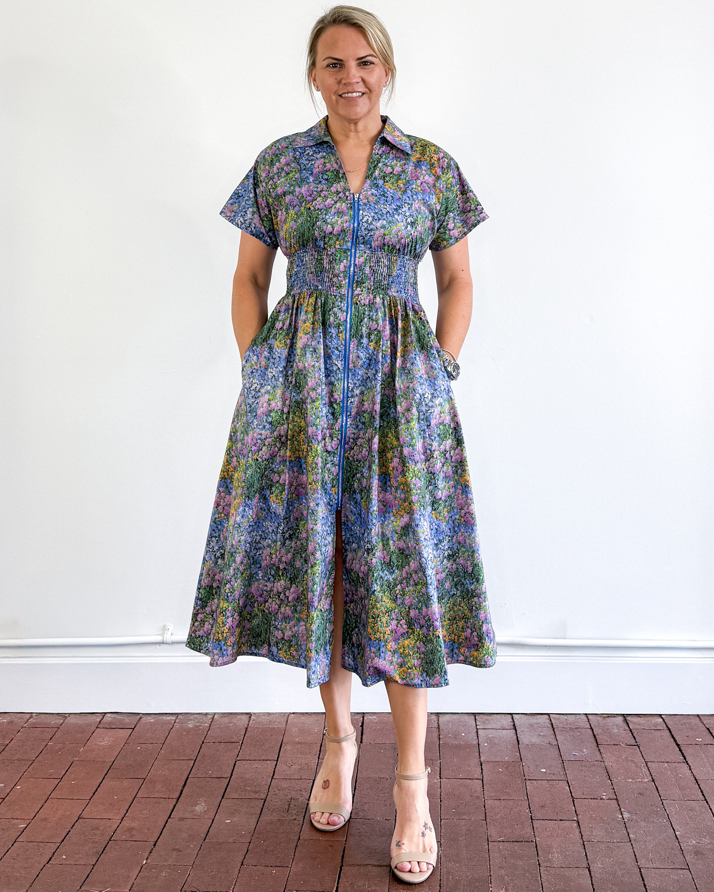 watercolour midi dress Eloise Watercolor Midi Dress – Why Not Boutique